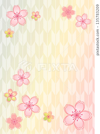 Japanese pattern background 135783209
