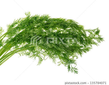 Bunch of green dill, isolated on white background 135784071