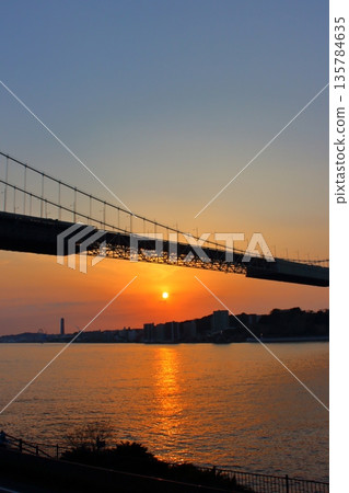 Sunset over Kanmon Strait Sunset over Kanmon Strait 135784635