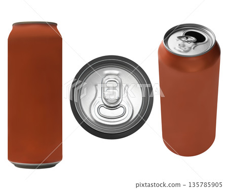 beer iron can, on a white background in isolation beer iron can, on a white background in isolation 135785905