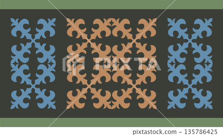 Kazakh nomadic tribes on background 135786425