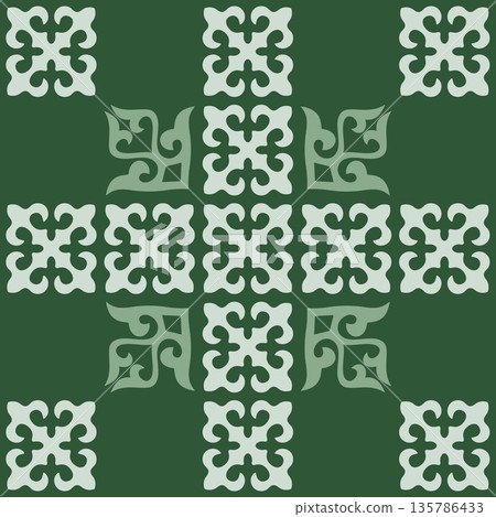 Kazakh nomadic tribes on background 135786433