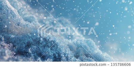 Blue ice background showing cold abstract texture. Cold blue ice shards forming an abstract textured frozen background Blue ice background showing cold abstract texture. Cold blue ice shards forming an abstract textured frozen background 135786606
