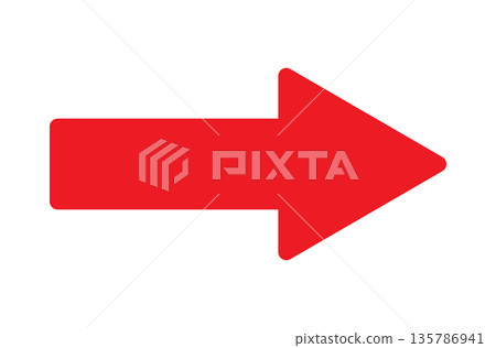 Simple right arrow icon Simple right arrow icon 135786941