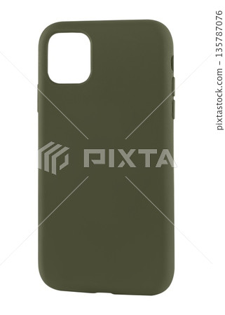 Silicone phone case, white background in insulation Silicone phone case, white background in insulation 135787076