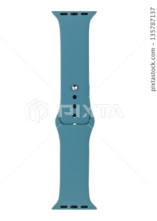 Silicone strap for watch, white background in insulation Silicone strap for watch, white background in insulation 135787137