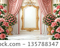 Classic Rococo Rose Elegance 135788347