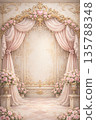 Classic Rococo Rose Elegance 135788348