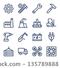 Industry and Manufacturing Icons 135789888