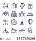 Travel and Tourism Icon Set 135789896
