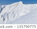 Snowy scenery of the main ridge seen from the Tenjin Ridge of Mt. Tanigawa in winter 135790775