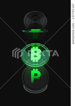 Futuristic cryptocurrency for Web3, AI and decentralized technology. 135791187