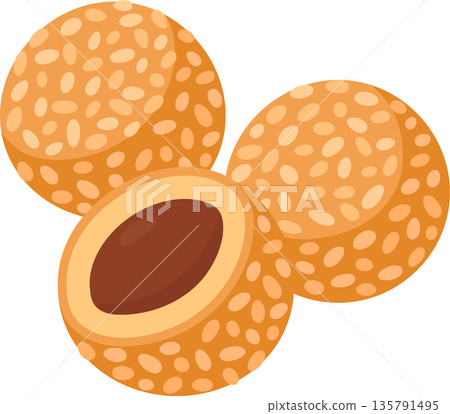 Jiandui fried sesame balls dessert 135791495