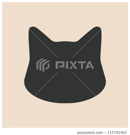 Black cat silhouette icon Cat face Black cat face silhouette icon Black cat silhouette icon Cat face Black cat face silhouette icon 135791991