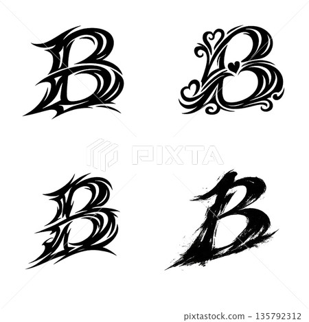 Tribal letters alphabet Tribal letters alphabet 135792312