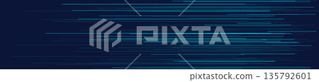Abstract blue tech lines on dark background 135792601