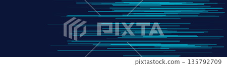 Futuristic blue lines on dark background for digital design 135792709