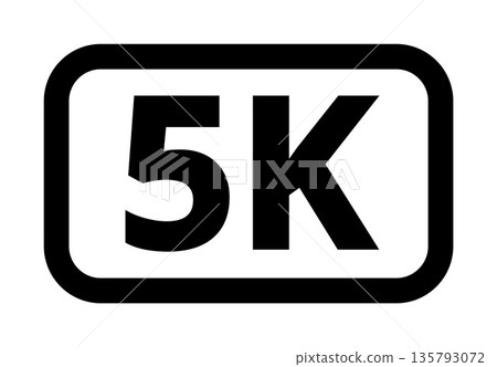 5k marathon signage with bold black and white typography 5k marathon signage with bold black and white typography 135793072