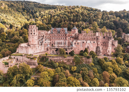 The castle ruin in Heidelberg, Baden Wuerttemberg, Germany, travel destination The castle ruin in Heidelberg, Baden Wuerttemberg, Germany, travel destination 135793102