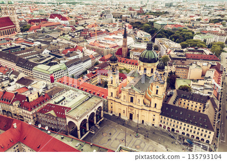 Odeonplatz in Munich, Germany, travel destination Odeonplatz in Munich, Germany, travel destination 135793104