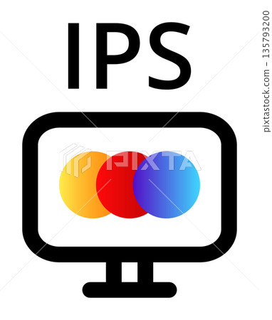 Ips technology: enhanced color and viewing angle display on monitor Ips technology: enhanced color and viewing angle display on monitor 135793200