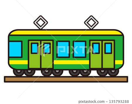 Train illustration material 135793288