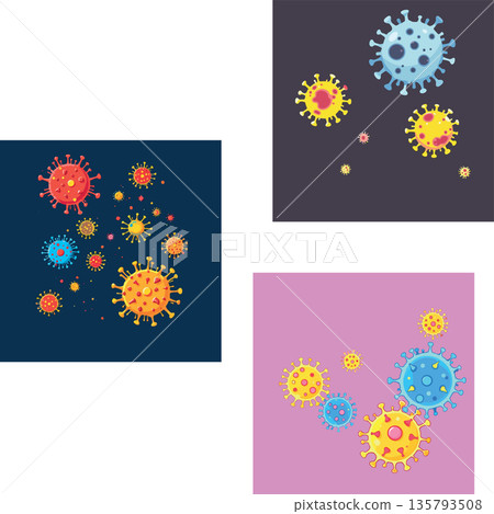 Vsai viruses spreading concept causing disease and pandemic Vsai viruses spreading concept causing disease and pandemic 135793508