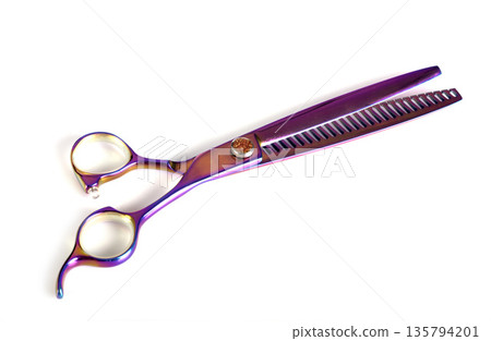 pair of scissors in studio 135794201