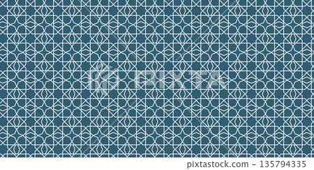 Islamic geometric pattern background featuring repeating symmetrical line art inspired by traditional Arabic and Middle Eastern ornament design, suitable for decorative, cultural, and modern creative Islamic geometric pattern background featuring repeating symmetrical line art inspired by traditional Arabic and Middle Eastern ornament design, suitable for decorative, cultural, and modern creative 135794335