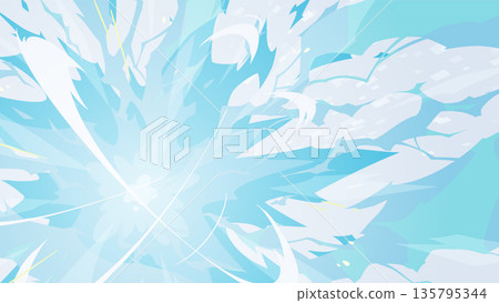 Background illustration of explosion effect spreading_light blue_16:9 Background illustration of explosion effect spreading_light blue_16:9 135795344