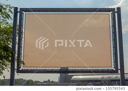 Billboard Amsterdam Copy Space Billboard Amsterdam Copy Space 135795543