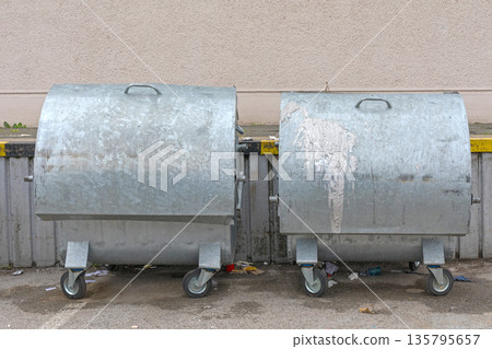Industrial Waste Containers 135795657