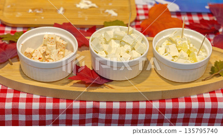 Feta Cheese Appetizer Table 135795740