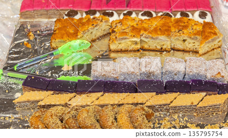 Variety Desserts Baked Sweets Variety Desserts Baked Sweets 135795754