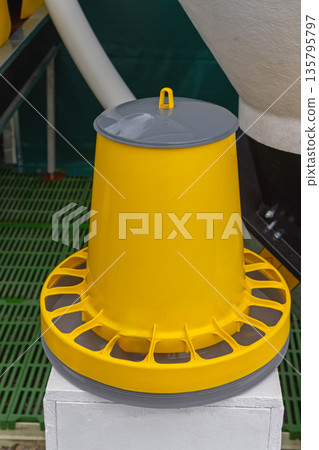 Yellow Poultry Feeder 135795797