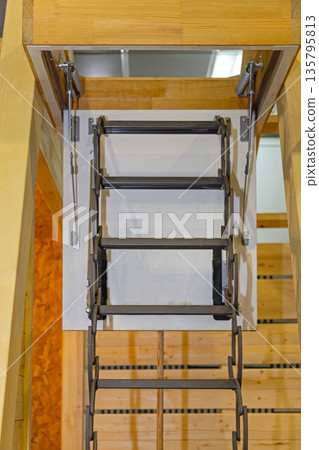 Metal Folding Loft Ladder Metal Folding Loft Ladder 135795813