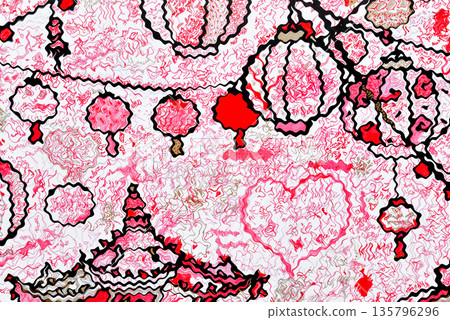 Chinese pagoda, Chinese lanterns, pink heart Chinese pagoda, Chinese lanterns, pink heart 135796296