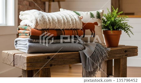 cozy home interior decoration on the table cozy home interior decoration on the table 135796452