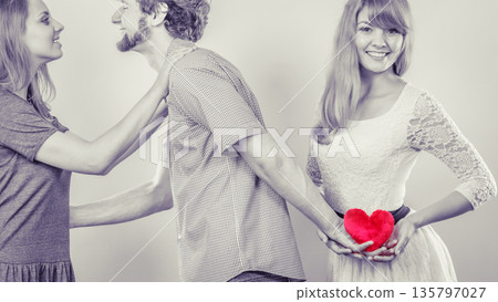 Handsome man betrayed women Handsome man betrayed women 135797027