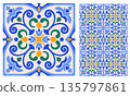 Mediterranean Azulejo Mosaic Tile 135797861