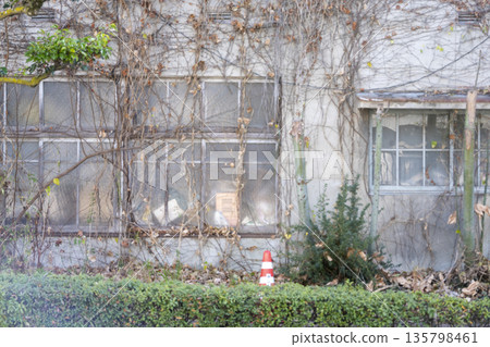 Old and very beautiful building in Okayama city, Okayama prefecture, Japan 135798461