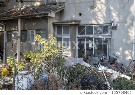 Old and very beautiful building in Okayama city, Okayama prefecture, Japan 135798465