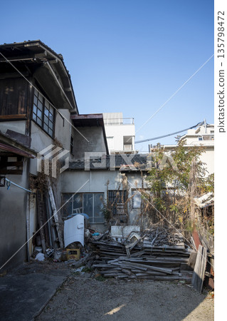 日本岡山縣岡山市古老而美麗的建築 135798472