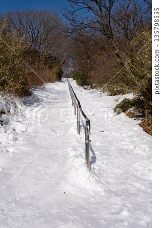 Winter scenery of the Nasu hiking trail 135798555
