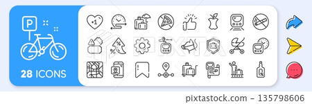 Underground line icons. Interest rate, AI generate, Inflation icons. Subway map, Station location, Metro rules. Dog on leash, Apple core, No smoking outline icons. Vector Underground line icons. Interest rate, AI generate, Inflation icons. Subway map, Station location, Metro rules. Dog on leash, Apple core, No smoking outline icons. Vector 135798606