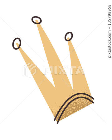 Golden crown girl aesthetic design 135798958