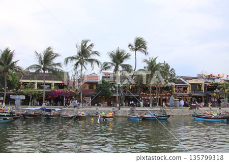 Du Bon River scenery in Hoi An, Vietnam 135799318