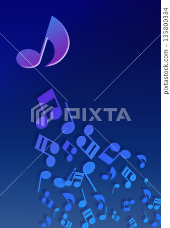 Simple musical note background (blue) Simple musical note background (blue) 135800384