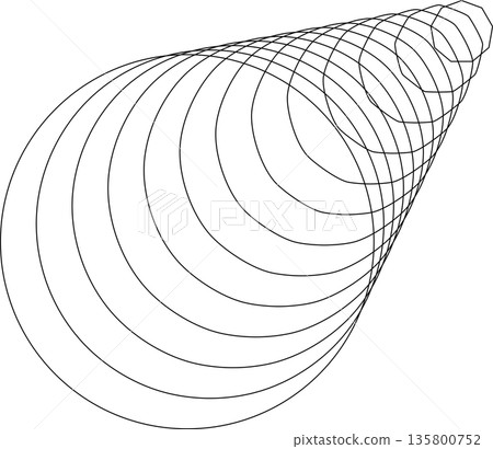 Polygon geometric blend to circle shape. Modern design element Polygon geometric blend to circle shape. Modern design element 135800752