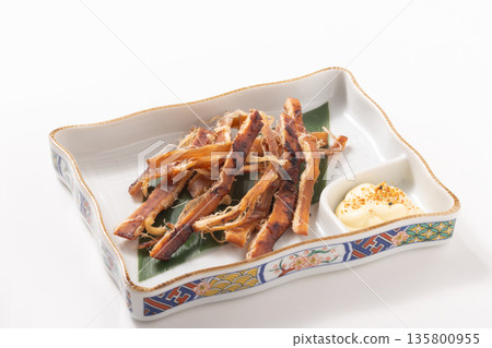 Grilled squid (overnight dried style) Dried seafood products 135800955